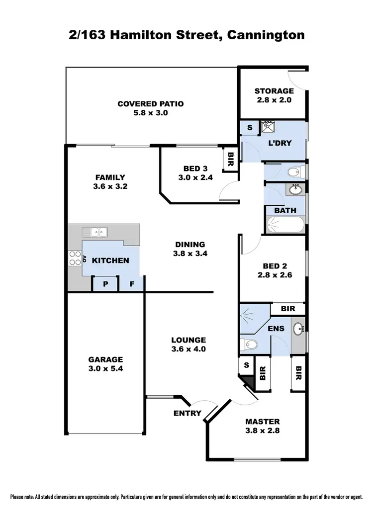 Floorplan of Homely villa listing, 2/163 Hamilton Street, Queens Park WA 6107