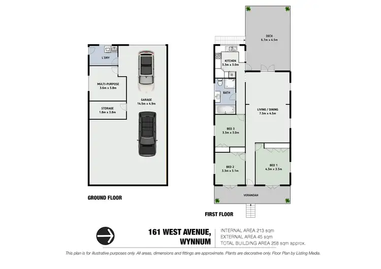 Floorplan of Homely house listing, 161 West Avenue, Wynnum QLD 4178