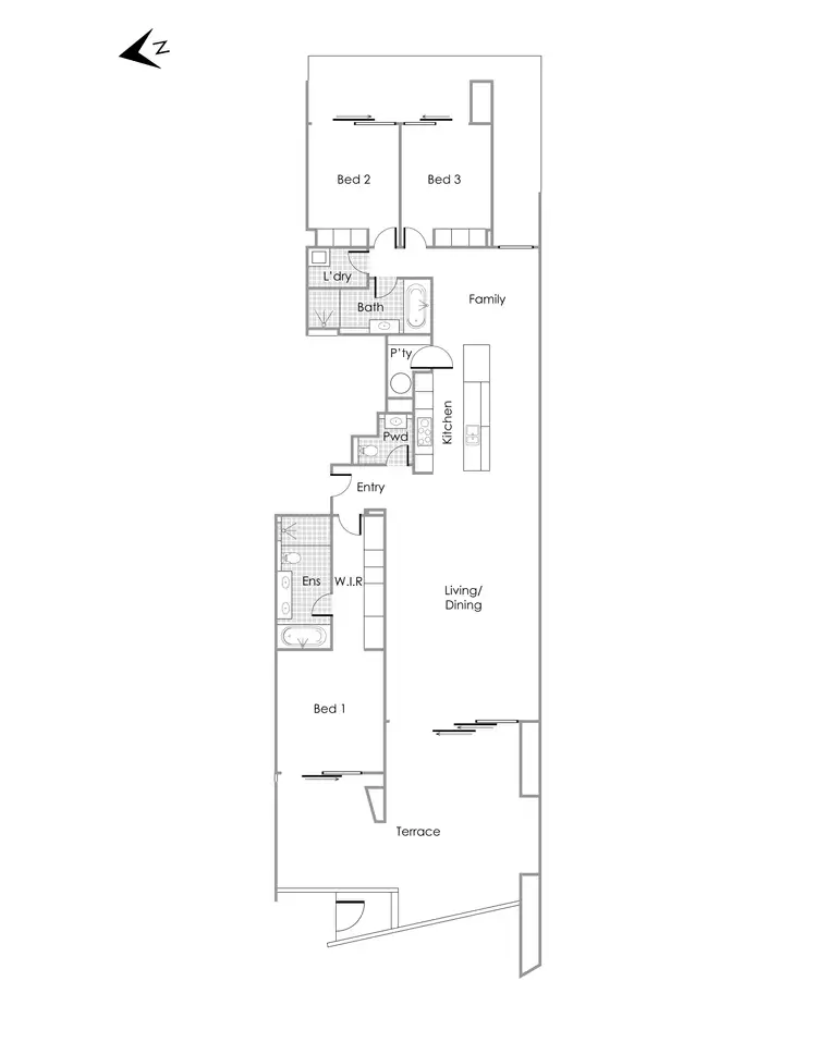 Floorplan of Homely apartment listing, 9/11 Leighton Beach Boulevard, North Fremantle WA 6159