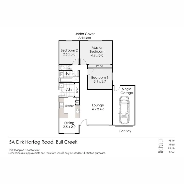 Floorplan of Homely unit listing, 5a Dirk Hartog Road, Bull Creek WA 6149