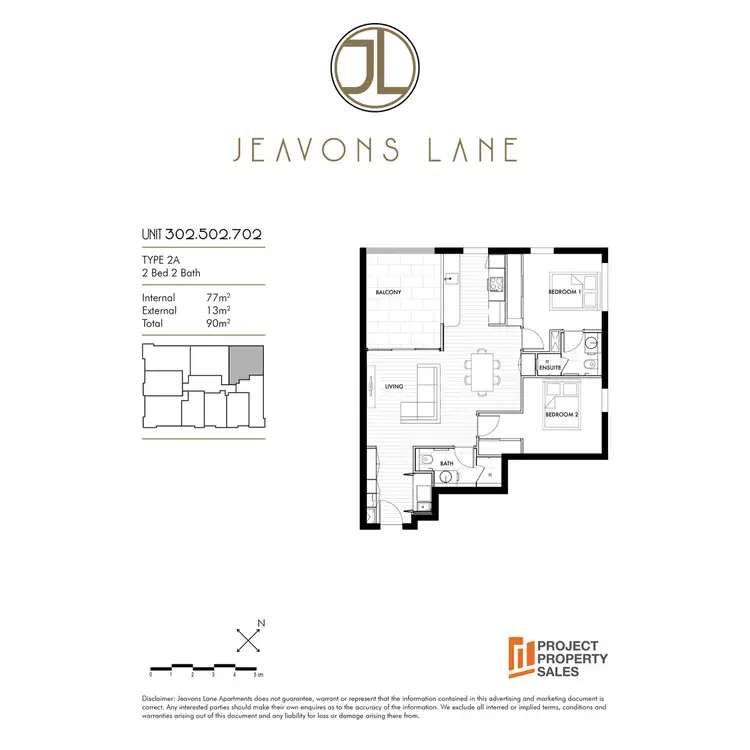Floorplan of Homely apartment listing, 702/7 Jeavons Lane, Stones Corner QLD 4120