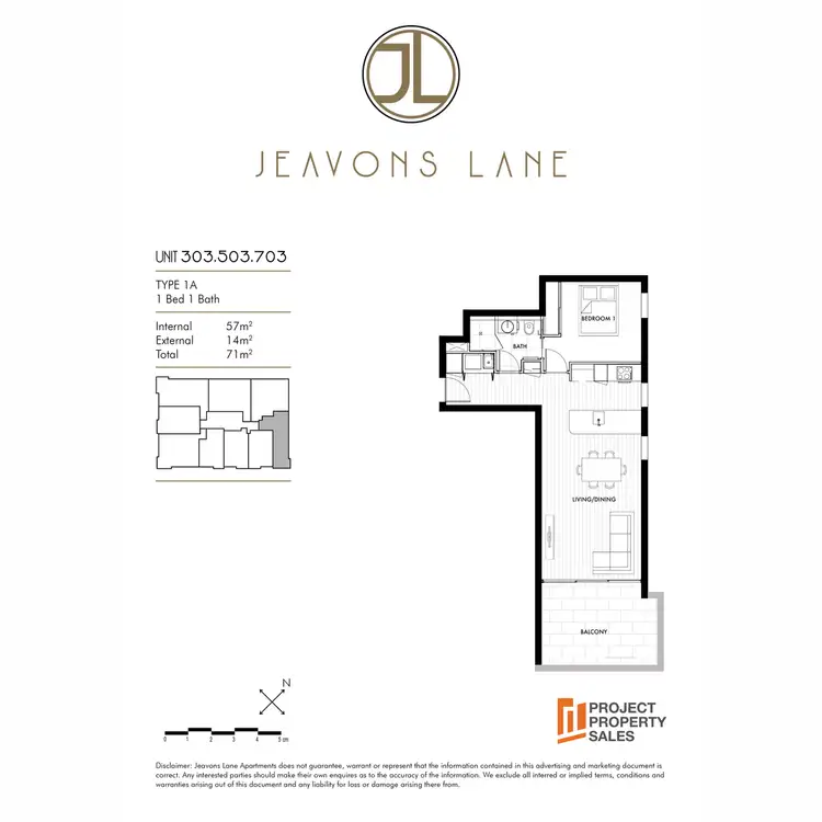Floorplan of Homely apartment listing, 703/7 Jeavons Lane, Stones Corner QLD 4120