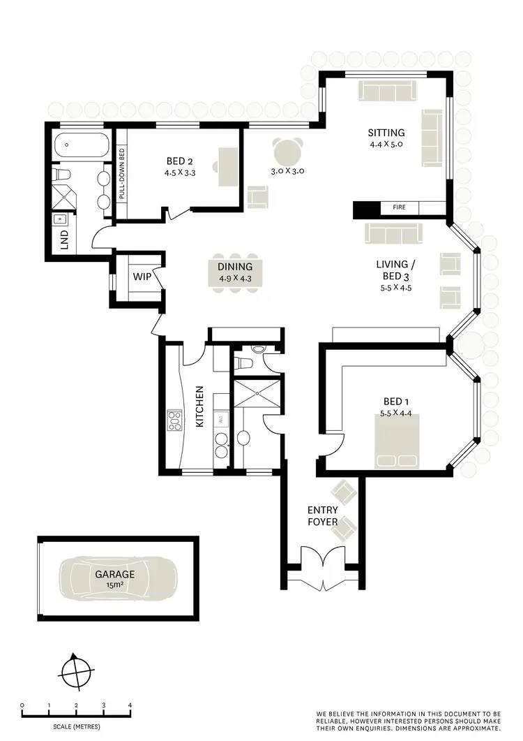 Floorplan of Homely apartment listing, 4/42 Macleay Street, Elizabeth Bay NSW 2011
