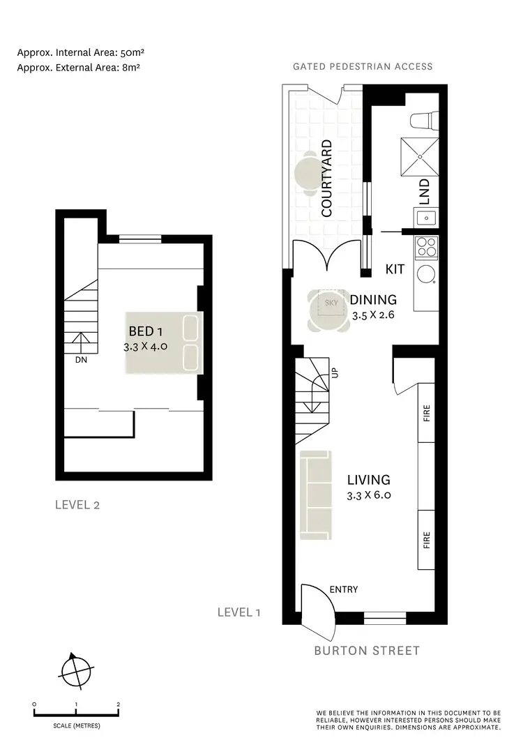 Floorplan of Homely terrace listing, 86 Burton Street, Darlinghurst NSW 2010
