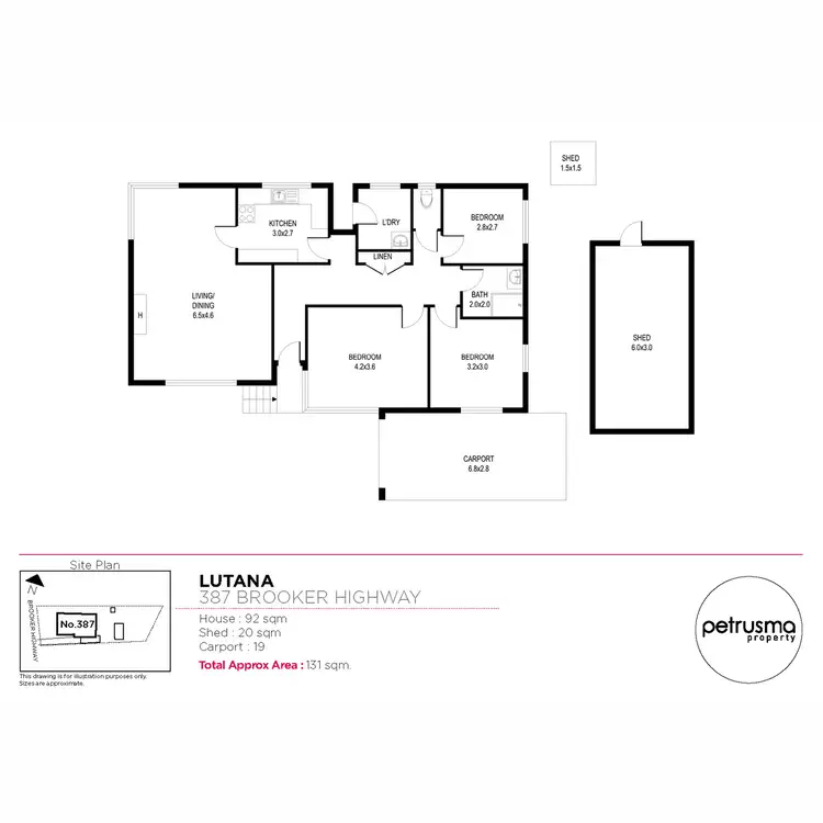 Floorplan of Homely house listing, 387 Brooker Highway, Lutana TAS 7009