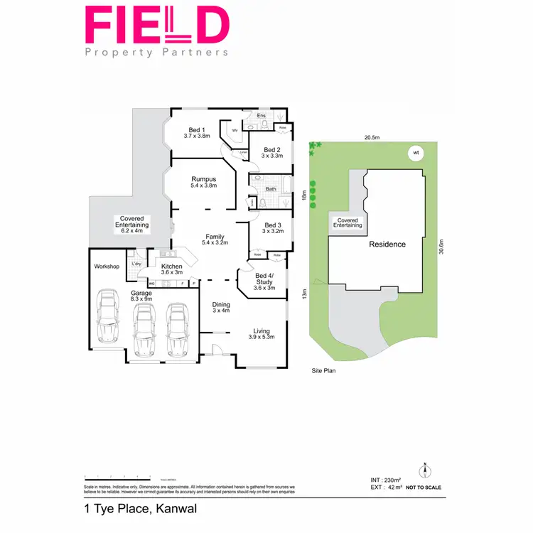 Floorplan of Homely house listing, 1 Tye Place, Kanwal NSW 2259