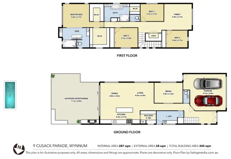 Floorplan of Homely house listing, 9 Cusack Parade, Wynnum QLD 4178