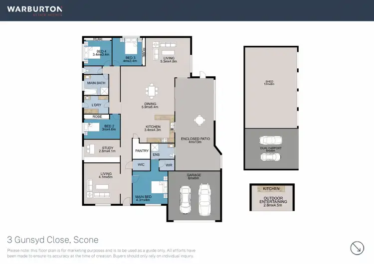 Floorplan of Homely house listing, 3 Gunsynd Close, Scone NSW 2337
