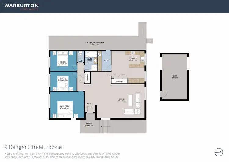 Floorplan of Homely house listing, 9 Dangar Street, Scone NSW 2337