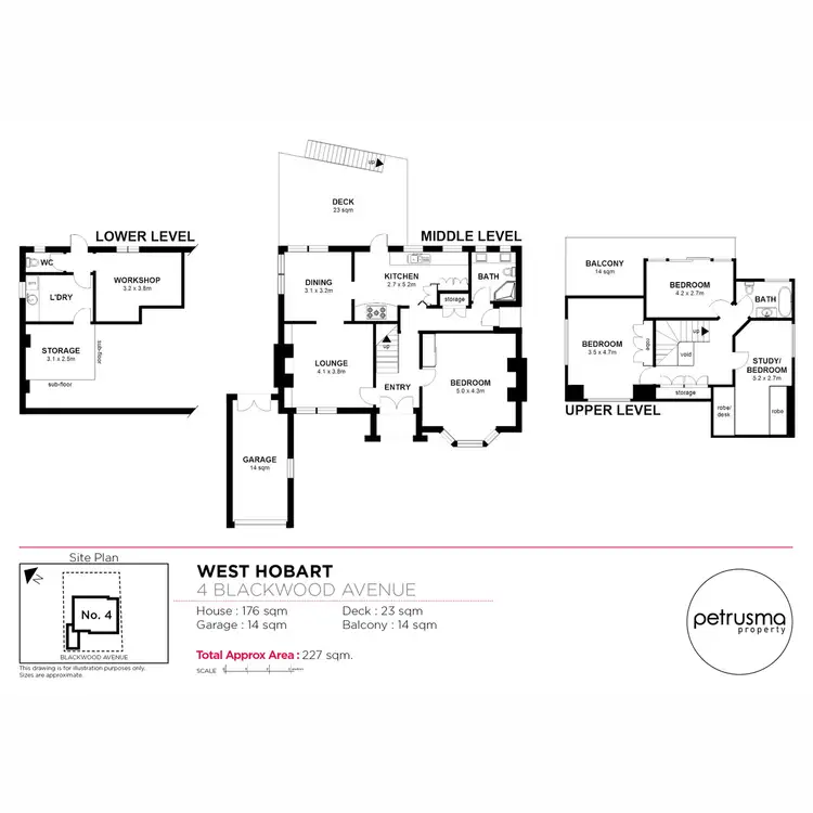 Floorplan of Homely house listing, 4 Blackwood Avenue, West Hobart TAS 7000