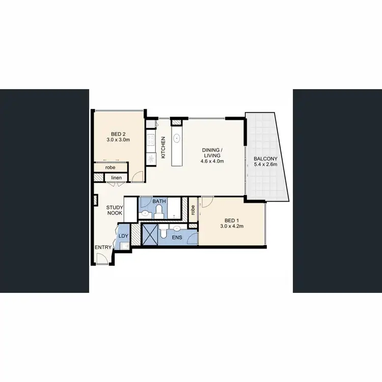 Floorplan of Homely apartment listing, 53/454 Upper Edward Street, Spring Hill QLD 4000