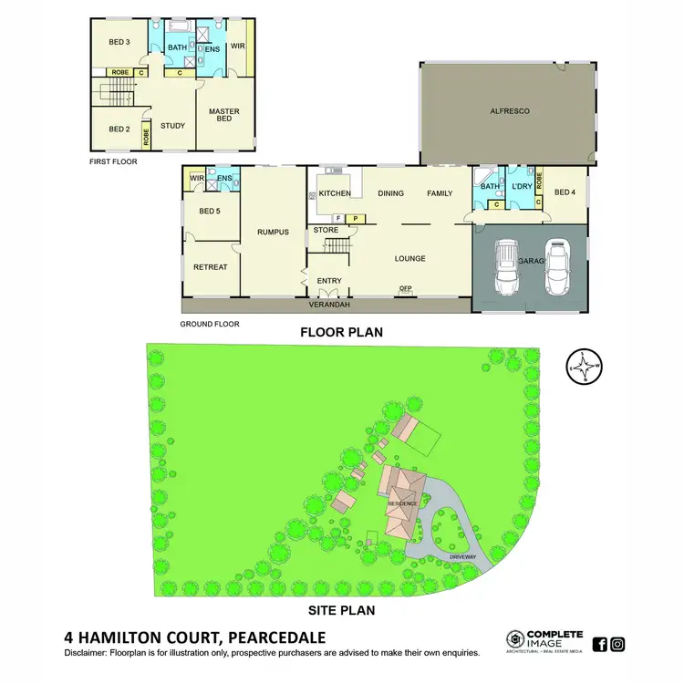 Floorplan of Homely house listing, 4 Hamilton Court, Pearcedale VIC 3912