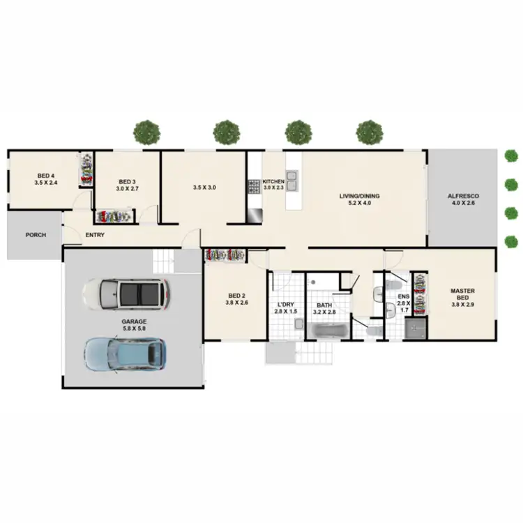 Floorplan of Homely house listing, 29 Hopman Way, Springfield Lakes QLD 4300