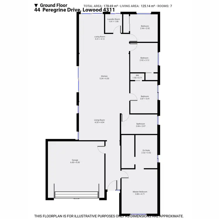 Floorplan of Homely house listing, 44 Peregrine Drive, Lowood QLD 4311