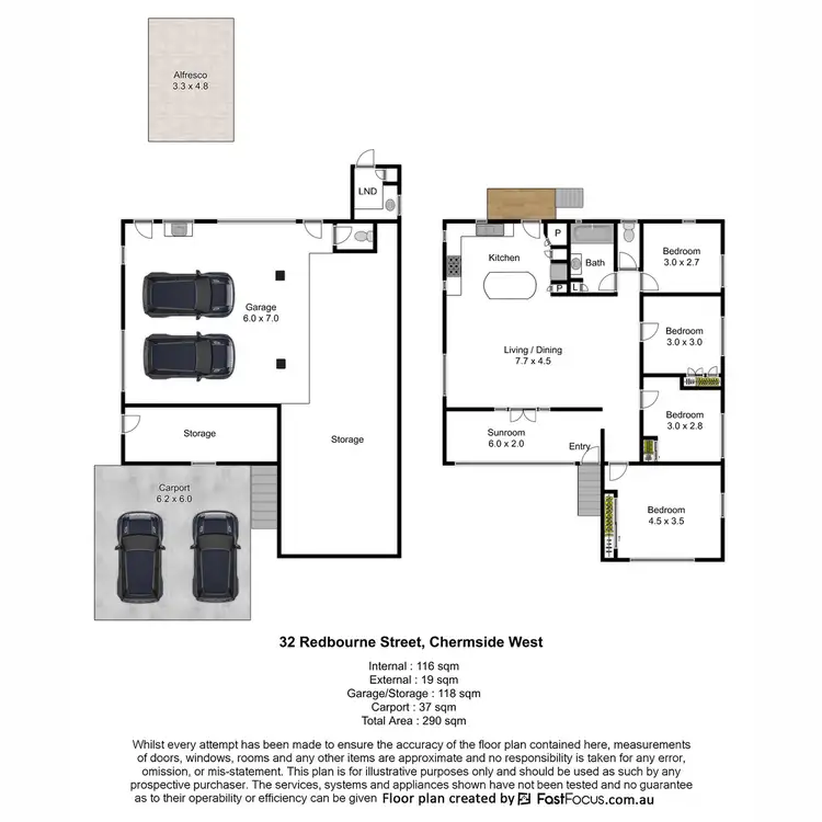 Floorplan of Homely house listing, 32 Redbourne Street, Chermside West QLD 4032