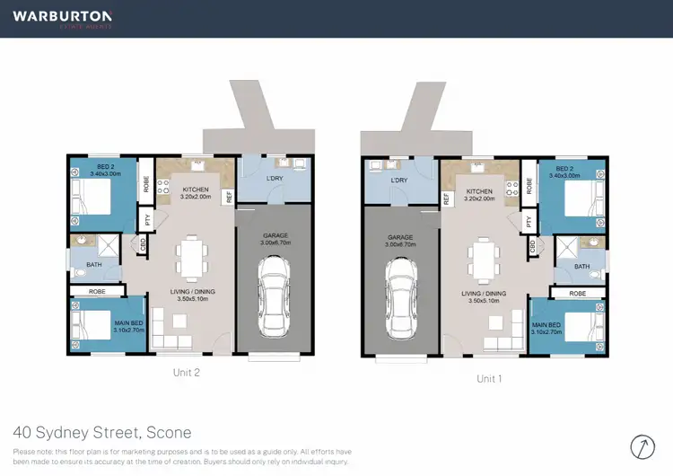 Floorplan of Homely block of units listing, 40 Sydney Street, Scone NSW 2337