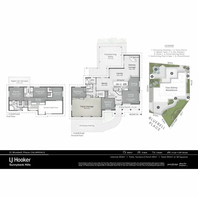 Floorplan of Homely house listing, 21 Bluebell Place, Calamvale QLD 4116
