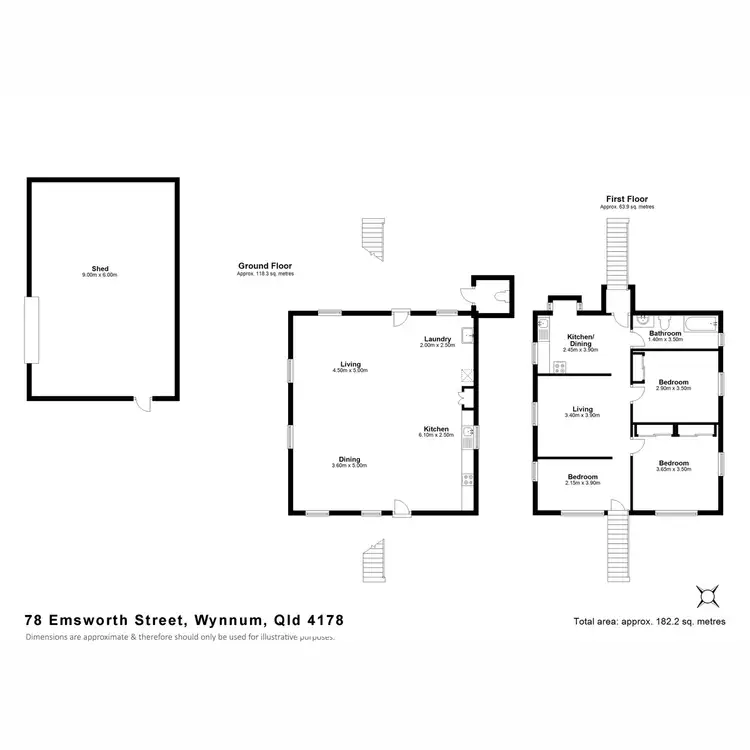 Floorplan of Homely house listing, 78 Emsworth Street, Wynnum QLD 4178