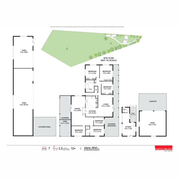 Floorplan of Homely rural property listing, 21 Meadow Drive, South Lismore NSW 2480