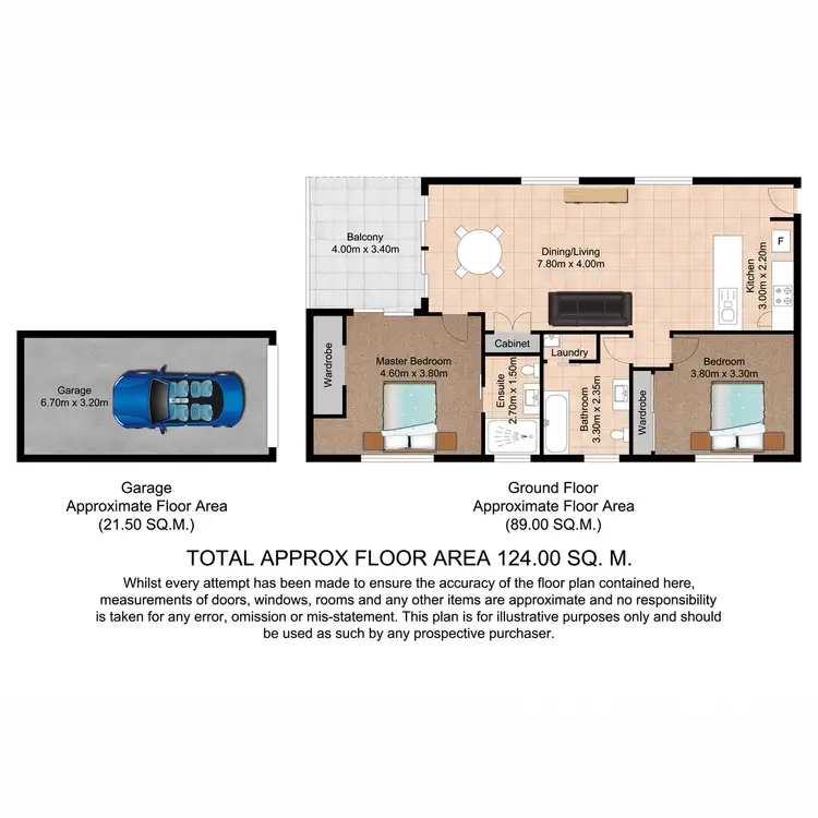 Floorplan of Homely apartment listing, 7/99 Jones Road, Carina Heights QLD 4152