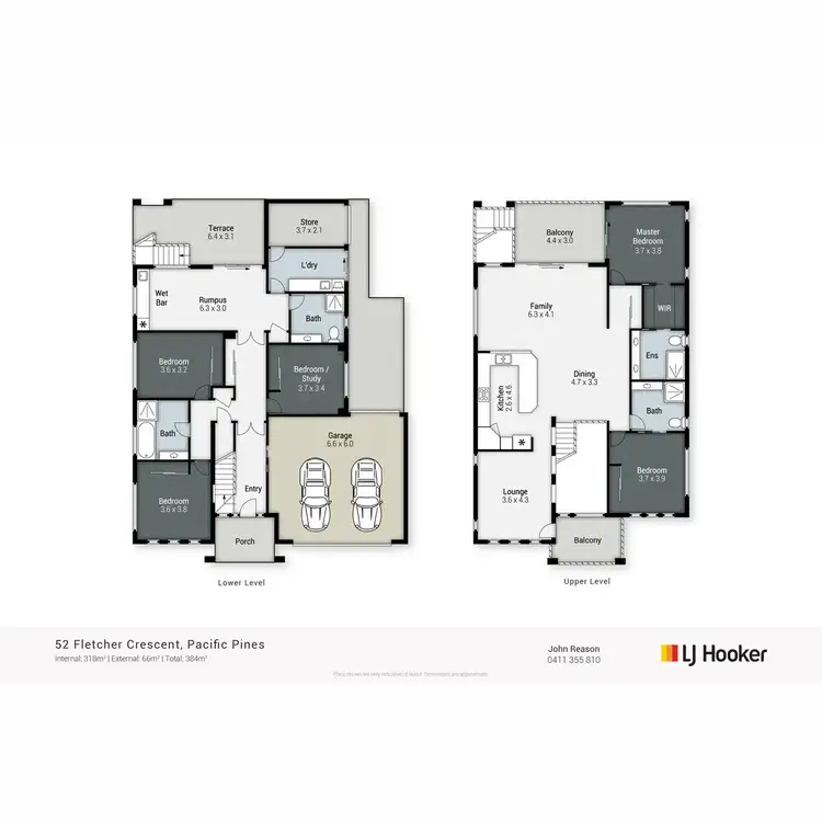 Floorplan of Homely house listing, 52 Fletcher Crescent, Pacific Pines QLD 4211
