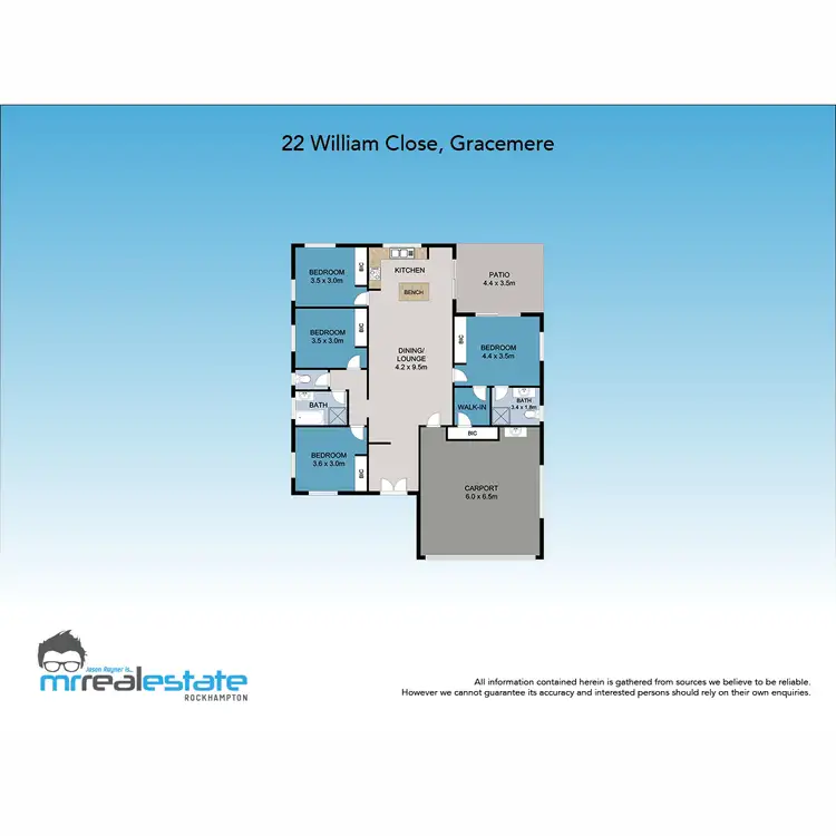 Floorplan of Homely house listing, 22 William Close, Gracemere QLD 4702