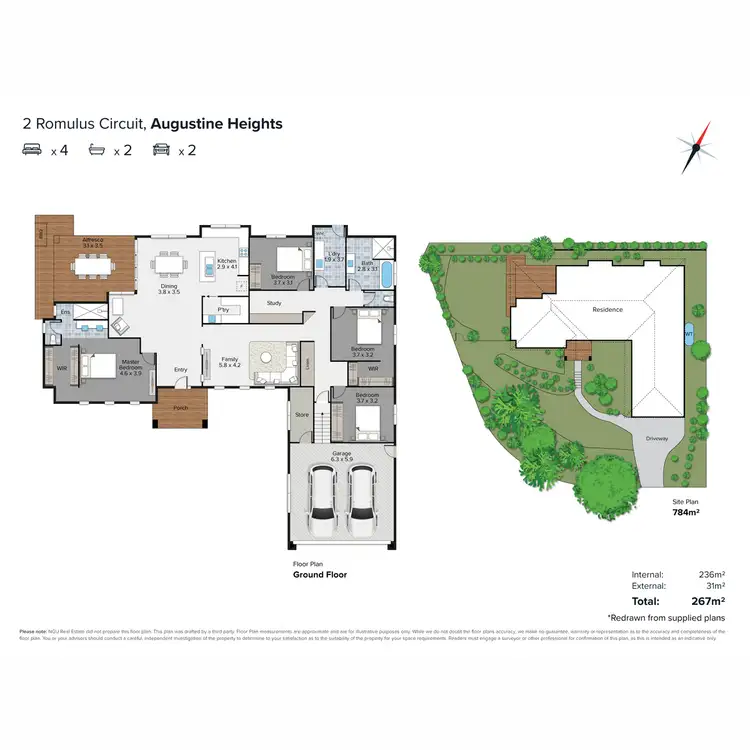 Floorplan of Homely house listing, 2 Romulus Circuit, Augustine Heights QLD 4300