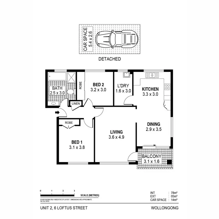 Floorplan of Homely unit listing, 2/6 Loftus Street, Wollongong NSW 2500