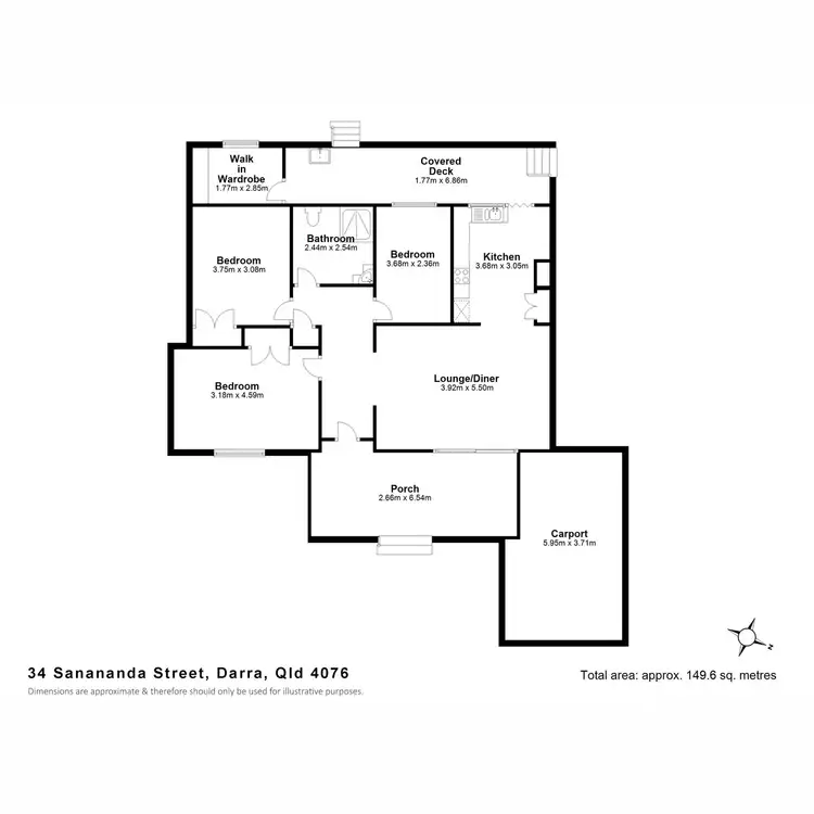 Floorplan of Homely house listing, 34 Sanananda Street, Darra QLD 4076