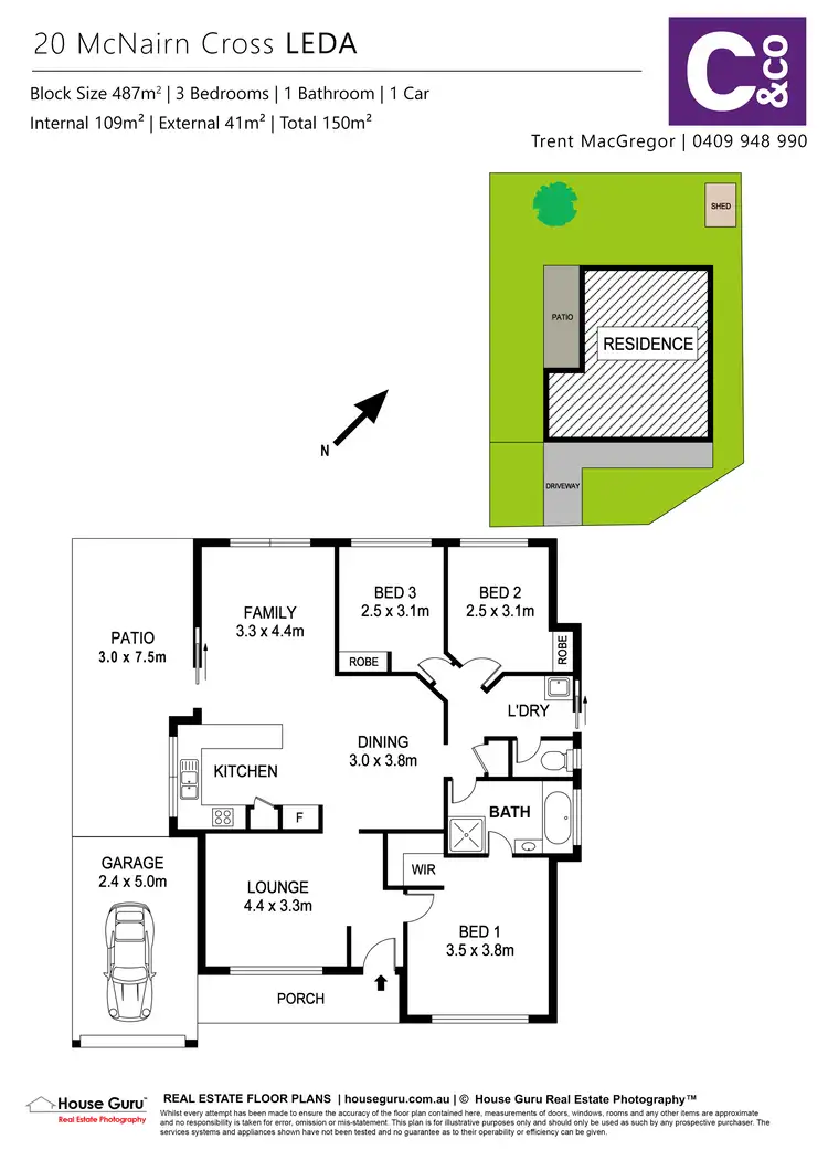 Floorplan of Homely house listing, 20 Mcnairn Cross, Leda WA 6170