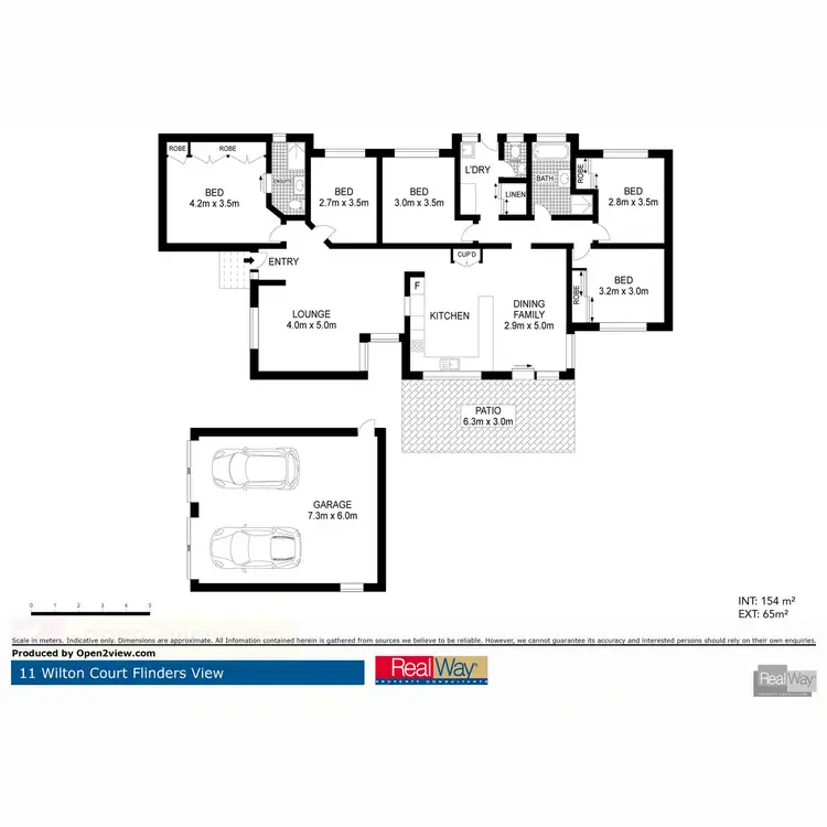 Floorplan of Homely house listing, 11 Wilton Court, Flinders View QLD 4305