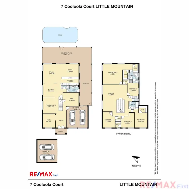 Floorplan of Homely house listing, 7 Cooloola Court, Little Mountain QLD 4551
