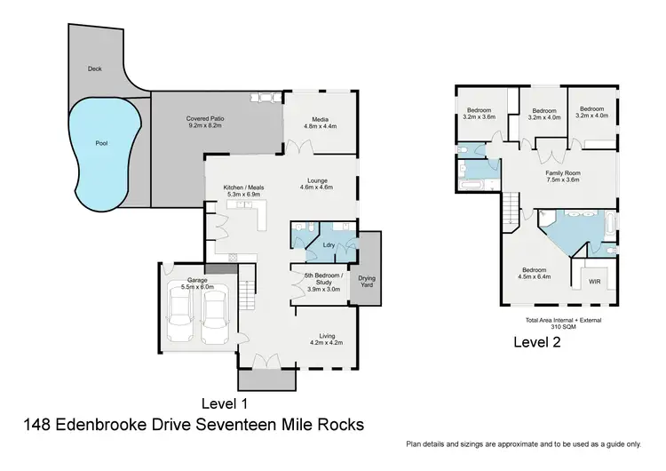 Floorplan of Homely house listing, 148 Edenbrooke Drive, Seventeen Mile Rocks QLD 4073