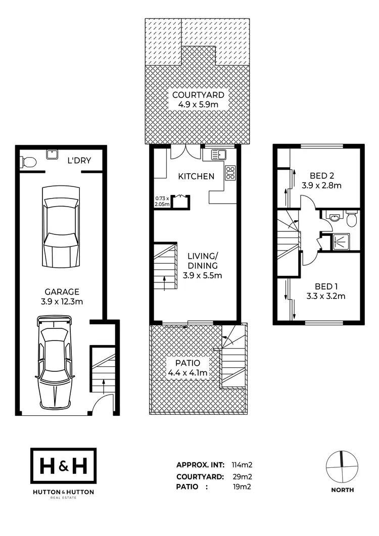 Floorplan of Homely townhouse listing, 6/27 Nelson Street, Yeronga QLD 4104