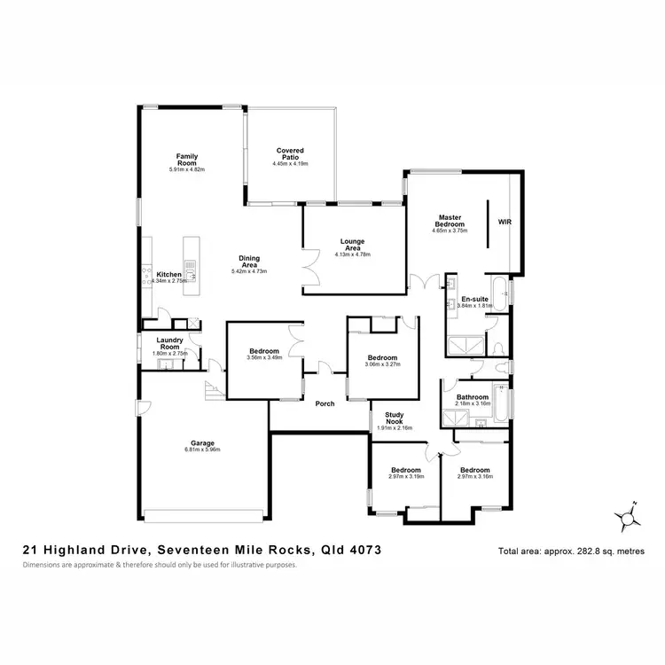 Floorplan of Homely house listing, 21 Highland Drive, Seventeen Mile Rocks QLD 4073