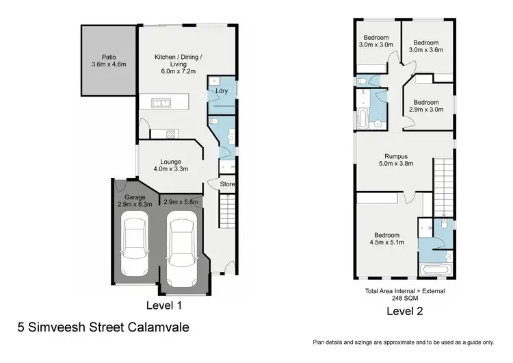 Floorplan of Homely house listing, 5 Simveesh Street, Calamvale QLD 4116