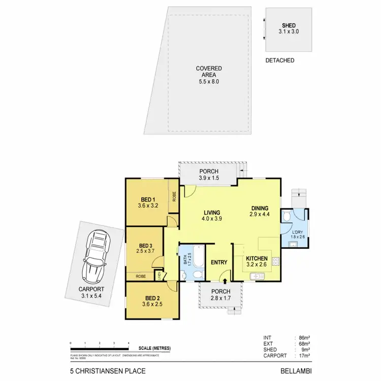 Floorplan of Homely house listing, 5 Christiansen Place, Bellambi NSW 2518