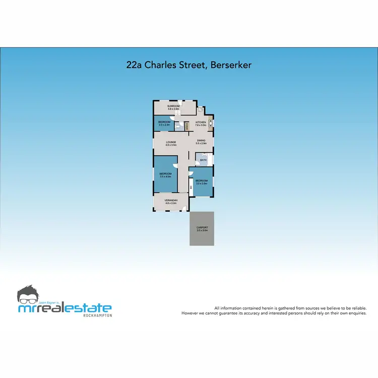 Floorplan of Homely house listing, 22A Charles Street, Berserker QLD 4701
