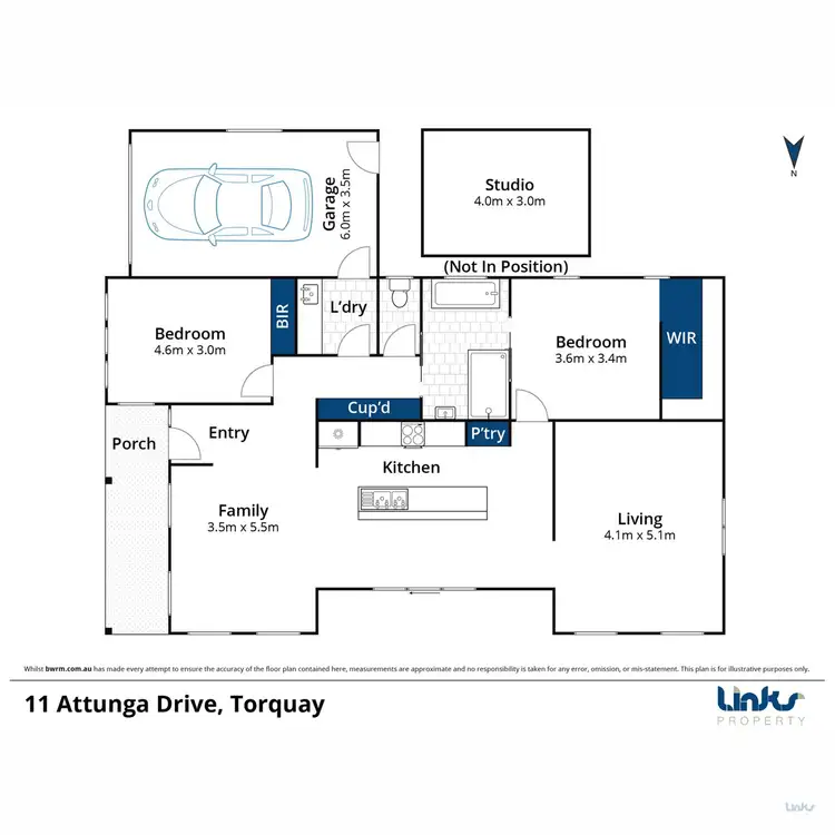 Floorplan of Homely house listing, 11 Attunga Drive, Torquay VIC 3228