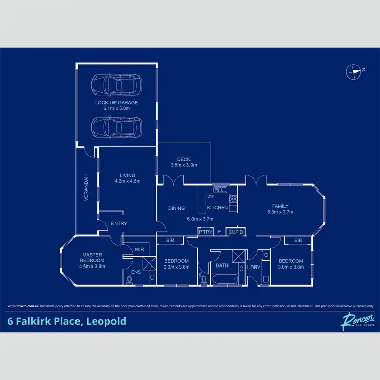 Floorplan of Homely house listing, 6 Falkirk Place, Leopold VIC 3224
