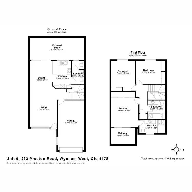 Floorplan of Homely townhouse listing, 9/232 Preston Road, Wynnum West QLD 4178