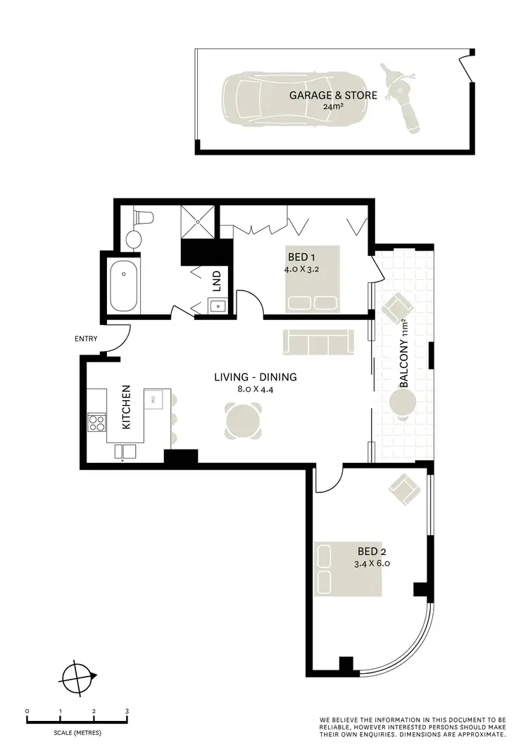 Floorplan of Homely apartment listing, 15/99-107 Stanley Street, Darlinghurst NSW 2010