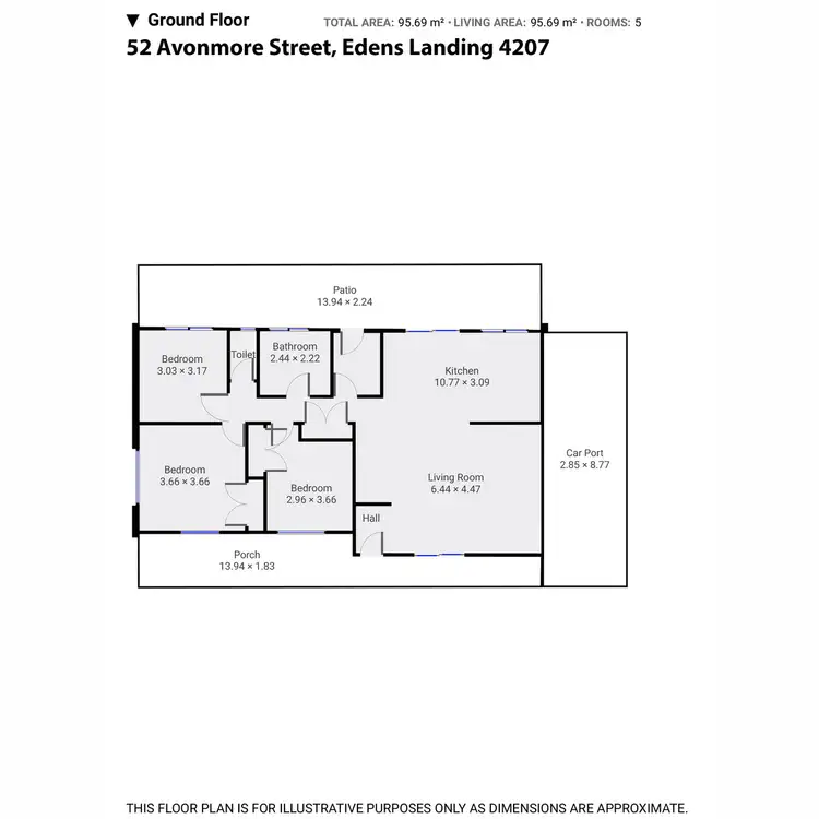 Floorplan of Homely house listing, 52 Avonmore Street, Edens Landing QLD 4207