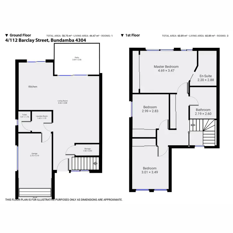 Floorplan of Homely townhouse listing, 4/112 Barclay Street, Bundamba QLD 4304