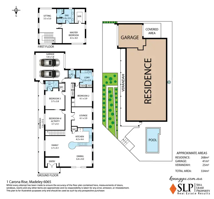 Floorplan of Homely house listing, 1 Carona Rise, Madeley WA 6065