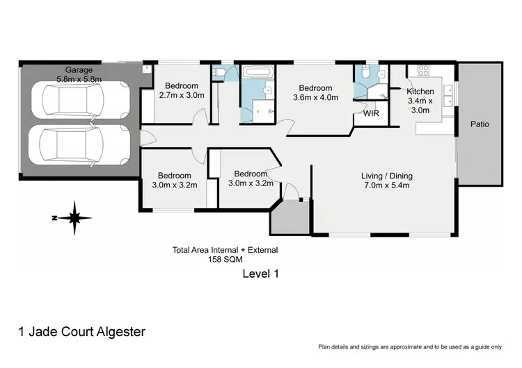 Floorplan of Homely house listing, 1 Jade Court, Algester QLD 4115