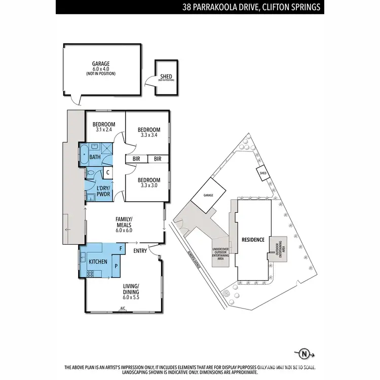Floorplan of Homely house listing, 38 Parrakoola Drive, Clifton Springs VIC 3222