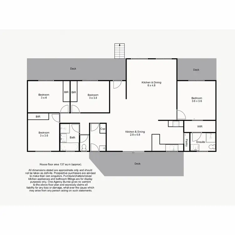 Floorplan of Homely house listing, 94 Three Mile Line Road, Shorewell Park TAS 7320