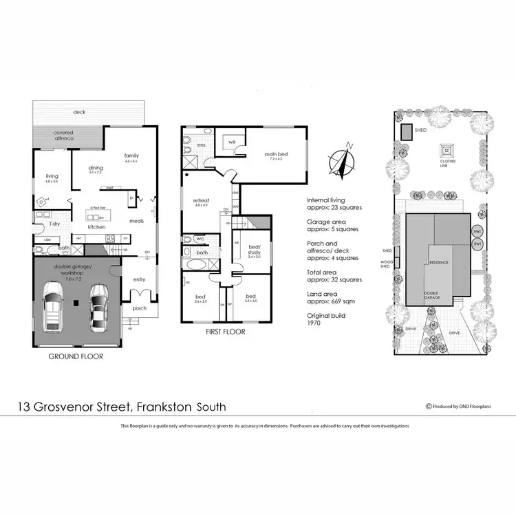 Floorplan of Homely house listing, 13 Grosvenor Street, Frankston South VIC 3199