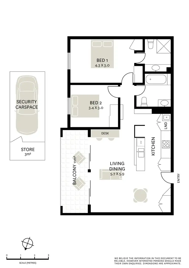 Floorplan of Homely apartment listing, 30/45-49 Holt Street, Surry Hills NSW 2010